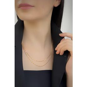 Zümrüt Sarraf 14 Ayar Dorika Toplu Altın Kolye