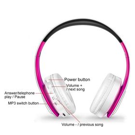 Zunhai LPT660 Pembe Bluetooth Kulaklık