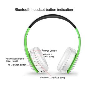 Zunhai LPT660 Yeşil Bluetooth Kulaklık