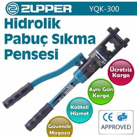 Zupper Tools YQK-300 10-300 mm2 Hidrolik Pabuç Sıkma Pensesi