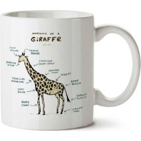 Zürafa Anatomi Giraffe Anatomy Baskılı Kupa