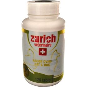 Zurich 125 Tablet Ascor C, Kedi Köpek C Vitamini
