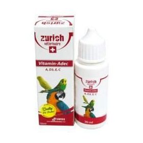 Zurich 30 ml ADEC Kuşlar İçin Vitamin