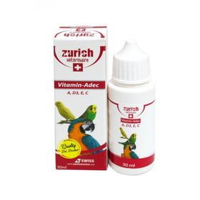 Zurich 30 ml ADEC Kuşlar İçin Vitamin