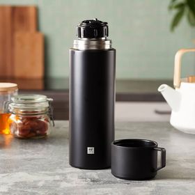 Zwilling 1 lt Siyah Bardaklı Termos