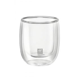 Zwilling 395000750 Çift Camlı 80 ml 2'li Espresso Bardak Seti