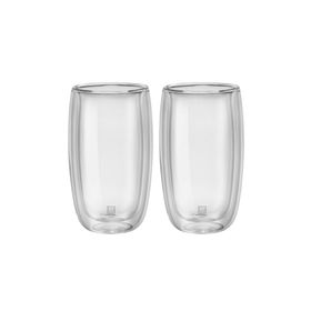 Zwilling 395000780 Renkli Çift Camlı 2'li Latte Macchiato Bardak Seti