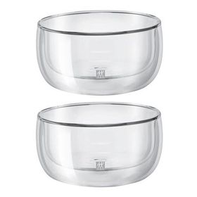 Zwilling 395000790 Renkli Sorrento Çift Camlı 2'li Tatlı Kase Seti
