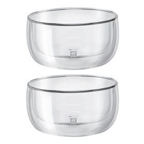 Zwilling 395000790 Renkli Sorrento Çift Camlı 2'li Tatlı Kase Seti