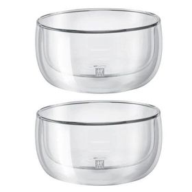 Zwilling 395000790 Renkli Sorrento Çift Camlı 2'li Tatlı Kase Seti