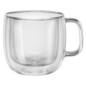 Zwilling 395001130 Çift Camlı 2'li Kulplu Cappucino Bardağı
