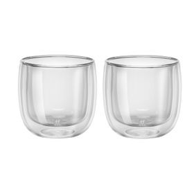 Zwilling 395001140 Çift Camlı 2'li Kulplu Latte Bardağı