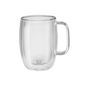 Zwilling 395001140 Çift Camlı 2'li Kulplu Latte Bardağı
