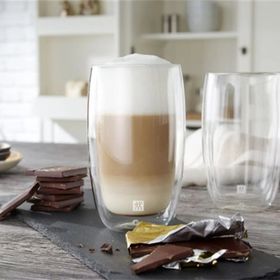 Zwilling Çift Camlı 350 ml 2'li Latte Macchiato Bardak Seti