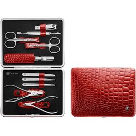 Zwilling Classic Dana Derisi 10 Parça Kırmızı Manikür Seti