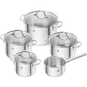 Zwilling Flow Gümüş 20 cm 5 Parça Çelik Tencere Seti