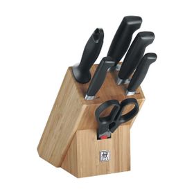 Zwilling Four Star Natural Bambu Blok 7 Parça Bıçak Seti