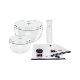 Zwilling Fresh & Save Bowls M/L 9 Parça Cam Vakumlu Başlangıç Seti