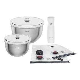 Zwilling Fresh & Save Bowls M/L 9 Parça Cam Vakumlu Başlangıç Seti