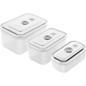 Zwilling Fresh & Save S M L Yarı Şeffaf Gri Vakumlu Saklama Kabı Seti