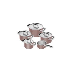 Zwilling Pure 5 Parça Gül Rengi Tencere Seti