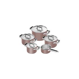 Zwilling Pure 5 Parça Gül Rengi Tencere Seti