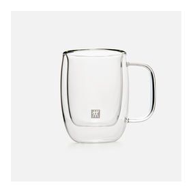 Zwilling Sorrento 2'li 134 ml Espresso Çift Camlı Kulplu Bardak Seti