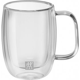 Zwilling Sorrento 2'li 134 ml Espresso Çift Camlı Kulplu Bardak Seti