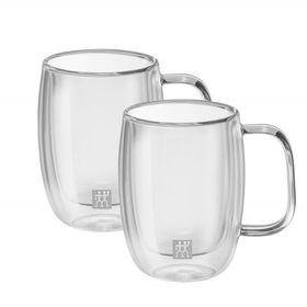 Zwilling Sorrento 2'li 134 ml Espresso Çift Camlı Kulplu Bardak Seti