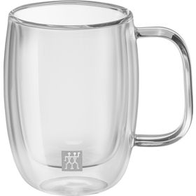Zwilling Sorrento 2'li 134 ml Espresso Çift Camlı Kulplu Bardak Seti