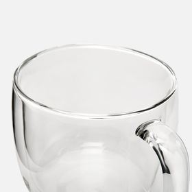 Zwilling Sorrento 2'li 450 ml Cappucino Çift Camlı Kulplu Bardak Seti