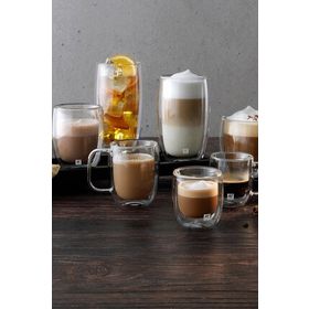Zwilling Sorrento 2'li 450 ml Latte Macchiato Çift Camlı Kulplu Bardak Seti