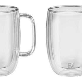 Zwilling Sorrento 2'li 450 ml Latte Macchiato Çift Camlı Kulplu Bardak Seti