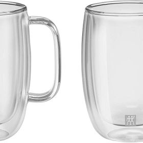 Zwilling Sorrento 2'li 450 ml Latte Macchiato Çift Camlı Kulplu Bardak Seti
