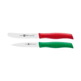 Zwilling Twin Grip 2 Parça Kırmızı Yeşil Bıçak Seti