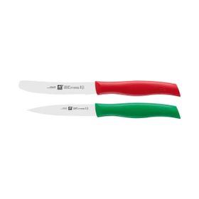 Zwilling Twin Grip 2 Parça Kırmızı Yeşil Bıçak Seti