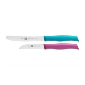 Zwilling Twin Grip 2 Parça Pembe Mavi Bıçak Seti