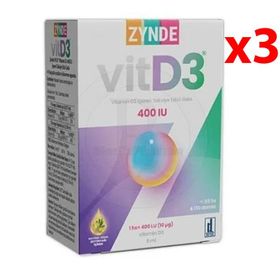 Zynde Vitamin D3 400 IU 3x5 ml Sprey
