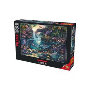 Puzzle De 1000 Piezas Red Bloom De KS Puzzle - Motivo Flor Roja, Para Adultos, Desafío Mediano