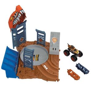 Hot Wheels GVK08 Monster Trucks Fırlat ve Çarpış Oyun Seti