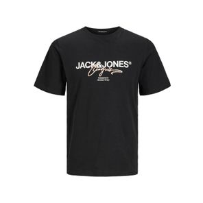 Jack & Jones Jorcabana Graphic Tee - T-Shirt Uomo Con Girocollo E Stampa, Morbida E Comoda, Colore: Nero, Taglia: L