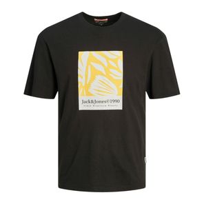 JACK&JONES PLUS Herren T-Shirt Jormarbella – Kurzarm-Crew Mit Branding, Regelmäßige Passform