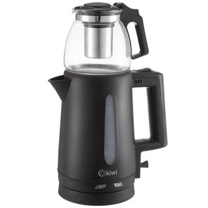 Karaca Glass Tea XL 2 in 1 Glass-Teemaschine Space Gray