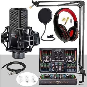 Midex Gmx-1 Titanium Set Efektli Ses Kartı Mikrofon Kulaklık Stand
