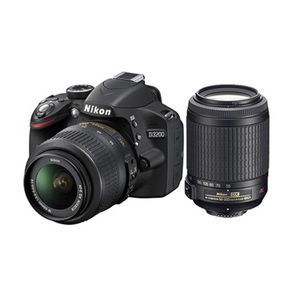 Nikon D3200 18-55mm VR + 55-200mm VR Lens DSLR Fotoğraf Makinesi
