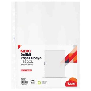 Noki 4836-L A3 Yatay 25'li Delikli Poşet Dosya Fiyatları | Cimri