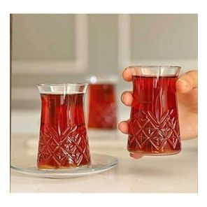Pasabahce Kurvig Timeless Lot De 6 Verres à Thé 155 Ml - Élégants Et Empilables
