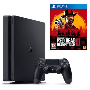 Sony Playstation 4 Slim 1 TB + 2.Kol + Red Dead Redemption 2