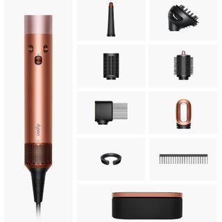 あ*-様 Dyson Airwrap ブラウンケース付き Dyson Airwrap I.d. Kıvırcık Bukleli Amber Silk Saç Şekillendirme