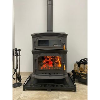 Flamestove FS-034 Altara Lüx Premium 3 Camlı Kuzineli Pik Döküm